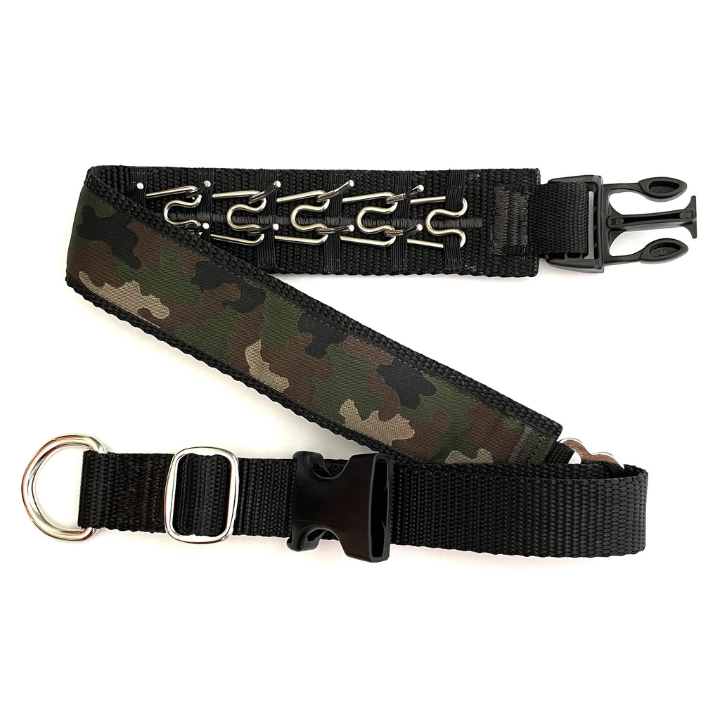 Hidden Prong Dog Training Collar with Black Camo Design